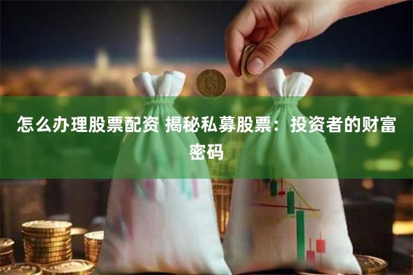 怎么办理股票配资 揭秘私募股票：投资者的财富密码
